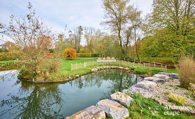 Charmantes Ferienhaus f�r 8 Personen in Hamois mit 4 Schlafzimmern, 3 Badezimmern, Privatgarten, Spielzimmer und Terrasse am Wasser