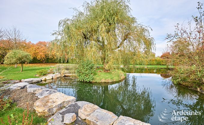 Charmantes Ferienhaus f�r 8 Personen in Hamois mit 4 Schlafzimmern, 3 Badezimmern, Privatgarten, Spielzimmer und Terrasse am Wasser