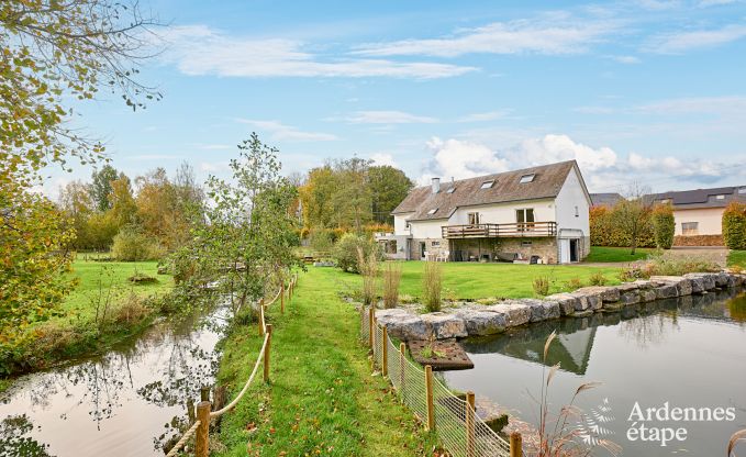 Charmantes Ferienhaus f�r 8 Personen in Hamois mit 4 Schlafzimmern, 3 Badezimmern, Privatgarten, Spielzimmer und Terrasse am Wasser