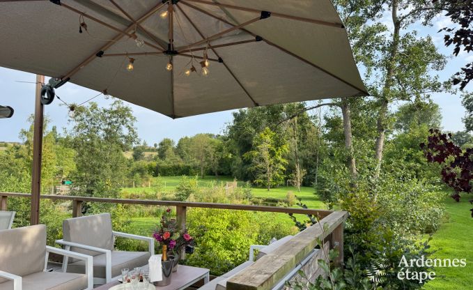 Charmantes Ferienhaus f�r 8 Personen in Hamois mit 4 Schlafzimmern, 3 Badezimmern, Privatgarten, Spielzimmer und Terrasse am Wasser