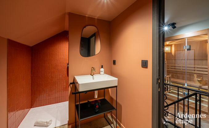 Gem�tliches Ferienhaus in Han-sur-Lesse f�r 8 Personen mit Sauna und Garten in der N�he der Grotten von Han