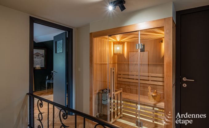 Gem�tliches Ferienhaus in Han-sur-Lesse f�r 8 Personen mit Sauna und Garten in der N�he der Grotten von Han