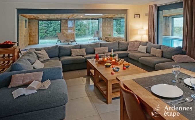 Luxusvilla Hockai 24 Pers. Ardennen Schwimmbad Wellness Behinderten gerecht