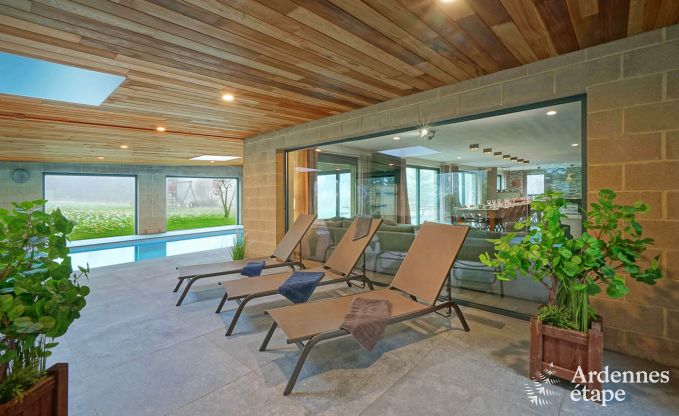 Luxusvilla Hockai 24 Pers. Ardennen Schwimmbad Wellness Behinderten gerecht