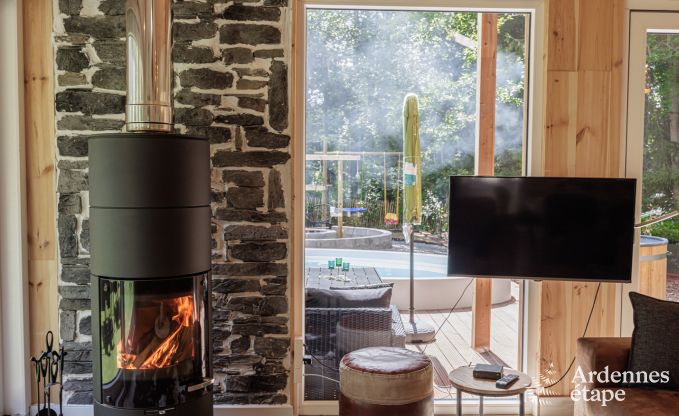 Chalet Hotton 4/6 Pers. Ardennen Schwimmbad Wellness Behinderten gerecht