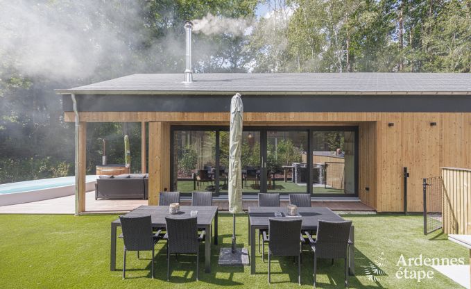 Chalet Hotton 4/6 Pers. Ardennen Schwimmbad Wellness Behinderten gerecht