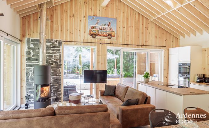 Chalet Hotton 4/6 Pers. Ardennen Schwimmbad Wellness Behinderten gerecht