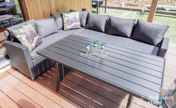 Chalet Hotton 4/6 Pers. Ardennen Schwimmbad Wellness Behinderten gerecht