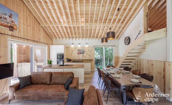 Chalet Hotton 4/6 Pers. Ardennen Schwimmbad Wellness Behinderten gerecht