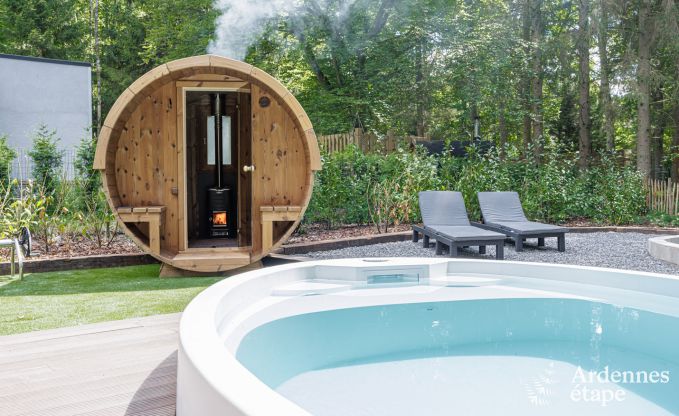 Chalet Hotton 4/6 Pers. Ardennen Schwimmbad Wellness Behinderten gerecht