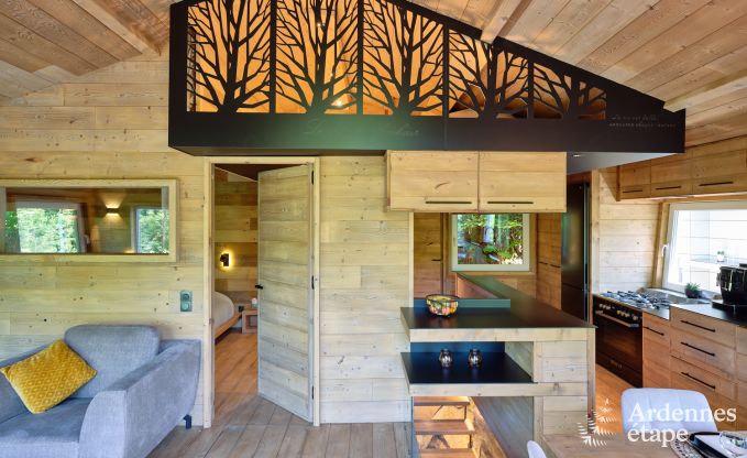 Ger�umiges Chalet am Wasser f�r 6 Personen mit Holzofen, Grill und privater Terrasse in La Roche-en-Ardenne