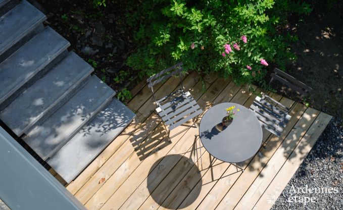 Ger�umiges Chalet am Wasser f�r 6 Personen mit Holzofen, Grill und privater Terrasse in La Roche-en-Ardenne