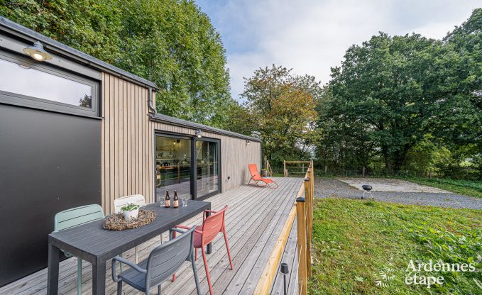 Charmantes Tiny House fr 4 Personen in Lglise mit Kochnische, Holzofen und Privatgarten