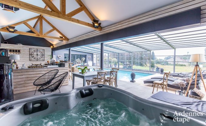Ferienhaus Libin 2 Pers. Ardennen Schwimmbad Wellness