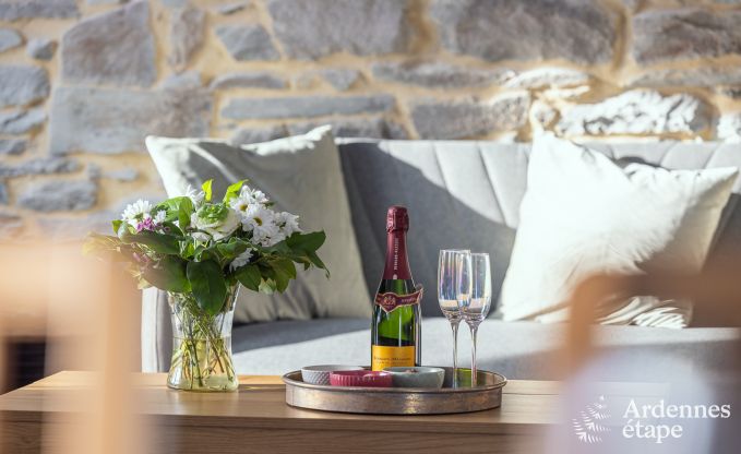 Chalet in Libramont: ger�umiges Ferienhaus f�r 20 Personen mit Spielzimmer, Garten und Grill in den Ardennen