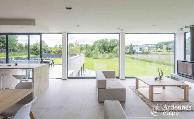 Ferienhaus f�r 15 Personen in Libramont mit Hallenbad, Sauna und privatem Garten am Wasser