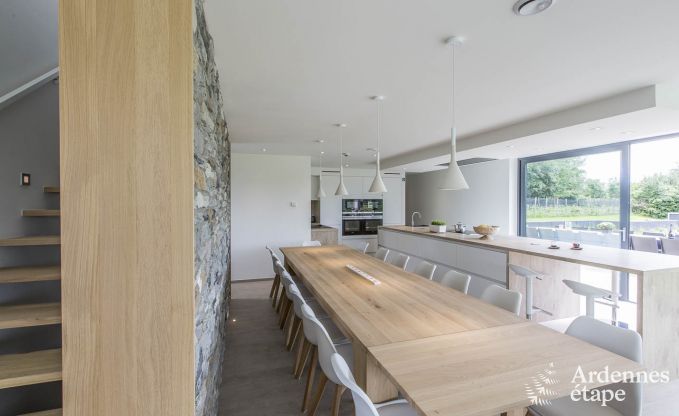 Ferienhaus f�r 15 Personen in Libramont mit Hallenbad, Sauna und privatem Garten am Wasser