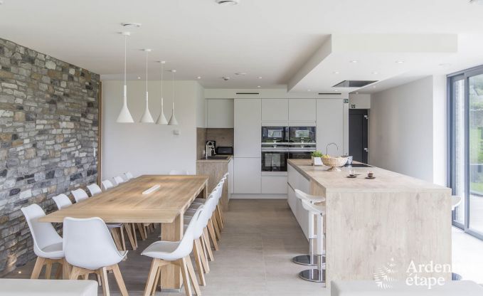 Ferienhaus f�r 15 Personen in Libramont mit Hallenbad, Sauna und privatem Garten am Wasser