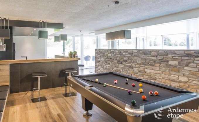 Ferienhaus f�r 15 Personen in Libramont mit Hallenbad, Sauna und privatem Garten am Wasser
