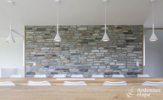 Ferienhaus f�r 15 Personen in Libramont mit Hallenbad, Sauna und privatem Garten am Wasser