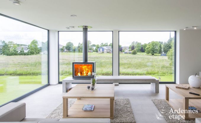 Ferienhaus f�r 15 Personen in Libramont mit Hallenbad, Sauna und privatem Garten am Wasser