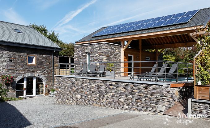 Ferienhaus Lierneux 14 Pers. Ardennen Schwimmbad Wellness