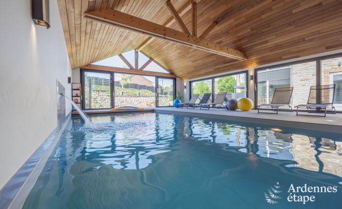 Ferienhaus Limbourg 18 Pers. Ardennen Schwimmbad Wellness Behinderten gerecht