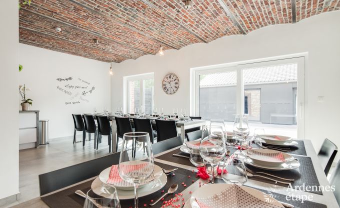 Ferienhaus Limbourg 18 Pers. Ardennen Schwimmbad Wellness Behinderten gerecht