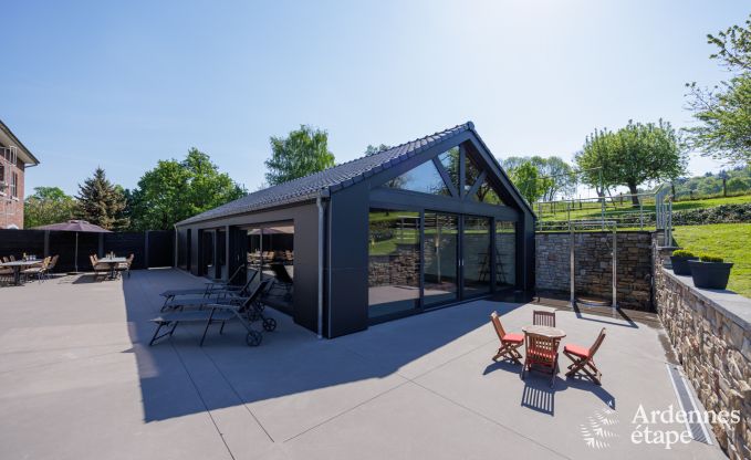 Ferienhaus Limbourg 18 Pers. Ardennen Schwimmbad Wellness Behinderten gerecht