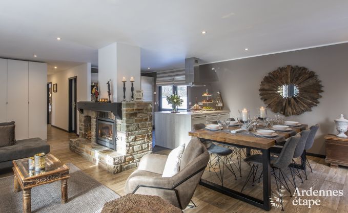 Ferienhaus in Malmedy, Ardennen, 3 Schlafzimmer, 3 Badezimmer, Babyausstattung, Terrasse, privater Garten, gesicherter Fahrradunterstand