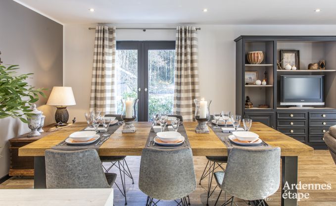 Ferienhaus in Malmedy, Ardennen, 3 Schlafzimmer, 3 Badezimmer, Babyausstattung, Terrasse, privater Garten, gesicherter Fahrradunterstand