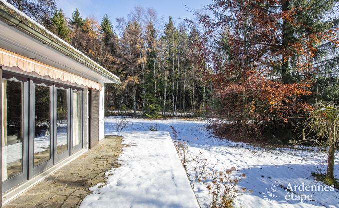 Ferienhaus in Malmedy, Ardennen, 3 Schlafzimmer, 3 Badezimmer, Babyausstattung, Terrasse, privater Garten, gesicherter Fahrradunterstand