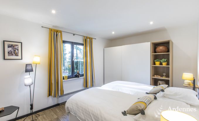 Ferienhaus in Malmedy, Ardennen, 3 Schlafzimmer, 3 Badezimmer, Babyausstattung, Terrasse, privater Garten, gesicherter Fahrradunterstand