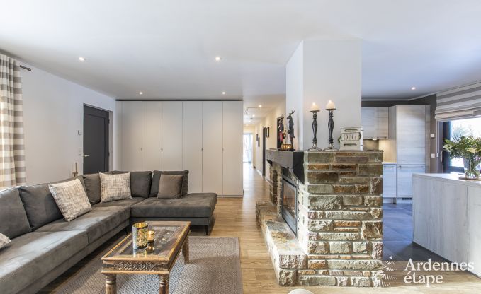 Ferienhaus in Malmedy, Ardennen, 3 Schlafzimmer, 3 Badezimmer, Babyausstattung, Terrasse, privater Garten, gesicherter Fahrradunterstand