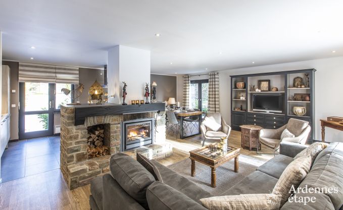 Ferienhaus in Malmedy, Ardennen, 3 Schlafzimmer, 3 Badezimmer, Babyausstattung, Terrasse, privater Garten, gesicherter Fahrradunterstand