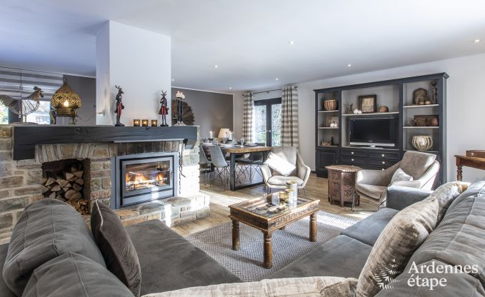 Ferienhaus in Malmedy, Ardennen, 3 Schlafzimmer, 3 Badezimmer, Babyausstattung, Terrasse, privater Garten, gesicherter Fahrradunterstand