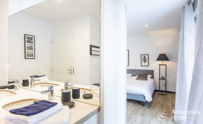 Ferienhaus in Malmedy, Ardennen, 3 Schlafzimmer, 3 Badezimmer, Babyausstattung, Terrasse, privater Garten, gesicherter Fahrradunterstand