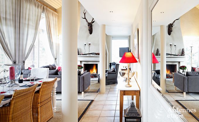 Gerumiges Ferienhaus fr 8 Personen in Malmedy mit 4 Schlafzimmern, Sauna, Kamin und Privatgarten