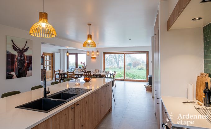 Familienfreundliches Ferienhaus in Malmedy f�r 14 Personen mit Ofen, Billard und gro�em Privatgarten