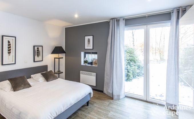 Ferienhaus in Malmedy, Ardennen, 3 Schlafzimmer, 3 Badezimmer, Babyausstattung, Terrasse, privater Garten, gesicherter Fahrradunterstand