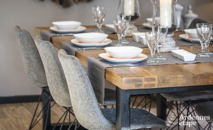 Ferienhaus in Malmedy, Ardennen, 3 Schlafzimmer, 3 Badezimmer, Babyausstattung, Terrasse, privater Garten, gesicherter Fahrradunterstand