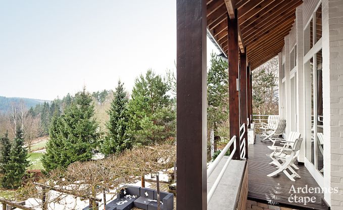 Gerumiges Ferienhaus fr 8 Personen in Malmedy mit 4 Schlafzimmern, Sauna, Kamin und Privatgarten