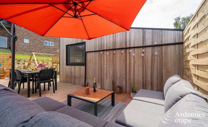 Tiny House f�r 6 Personen (max. 4 Erwachsene) mit 3 Schlafzimmern, Whirlpool, Spielplatz und Grill in der N�he von Malmedy