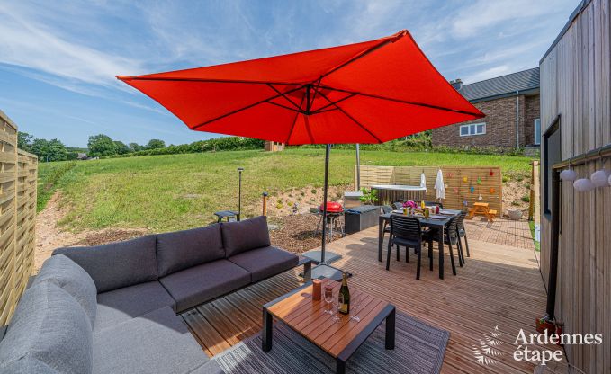 Tiny House f�r 6 Personen (max. 4 Erwachsene) mit 3 Schlafzimmern, Whirlpool, Spielplatz und Grill in der N�he von Malmedy