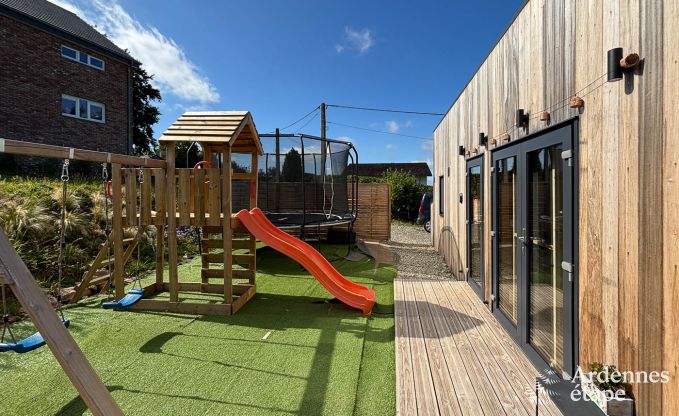 Tiny House f�r 6 Personen (max. 4 Erwachsene) mit 3 Schlafzimmern, Whirlpool, Spielplatz und Grill in der N�he von Malmedy