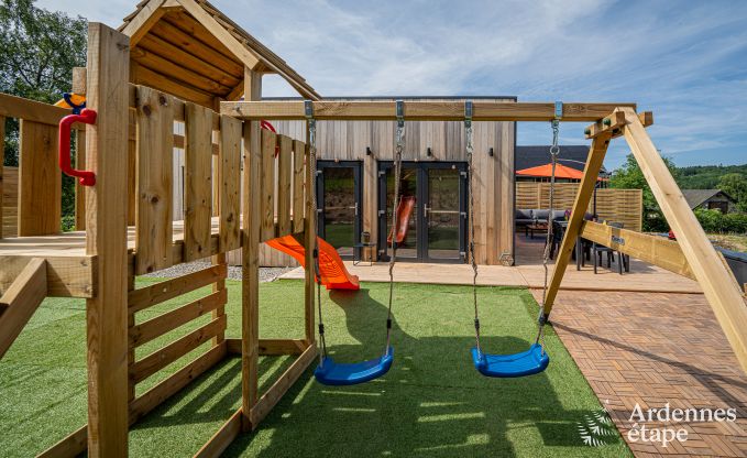 Tiny House f�r 6 Personen (max. 4 Erwachsene) mit 3 Schlafzimmern, Whirlpool, Spielplatz und Grill in der N�he von Malmedy
