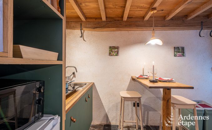 Originelles und gem�tliches Ferienhaus f�r 2 Personen in Manhay mit privater Terrasse und Holzpelletkamin