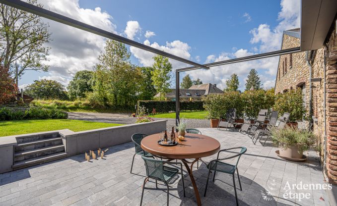 Familienfreundliches und modern eingerichtetes Ferienhaus Oster f�r 4 Personen mit Privatterrasse und Garten