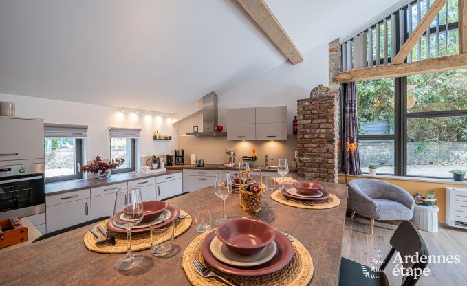 Familienfreundliches und modern eingerichtetes Ferienhaus Oster f�r 4 Personen mit Privatterrasse und Garten