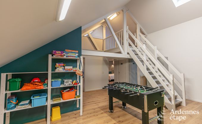 Ferienhaus mit Sauna und Spielen Manhay 20 Pers. Ardennen Wellness